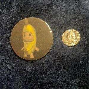 Banana Button Pin